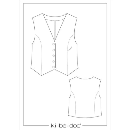 Papierschnitt Weste Noelle | Größe 32-52