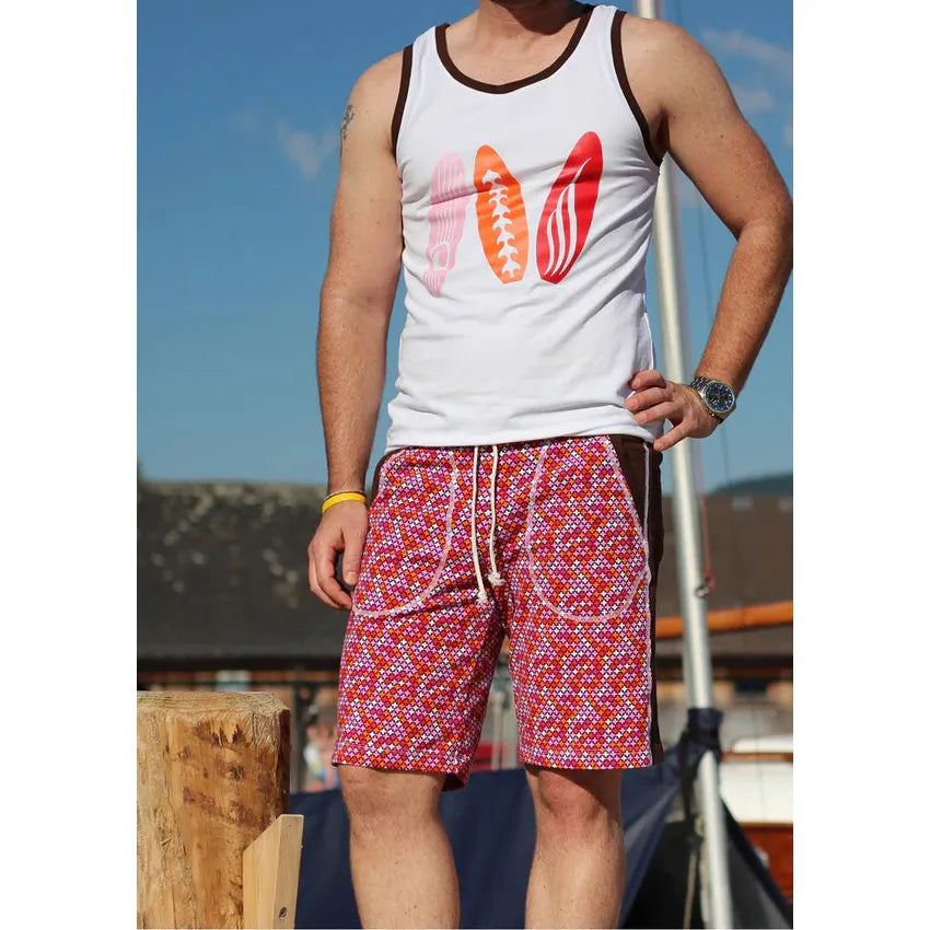 Papierschnitt Bermuda PAtom Herren | Größe XS-XXXL