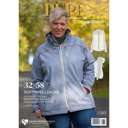 Softshelljacke für Damen - Schnittmuster - Pepe - Papierschnittmuster