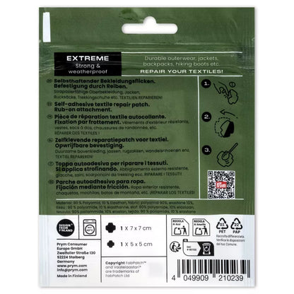 Rub-on Patch EXTREME schwarz 2St