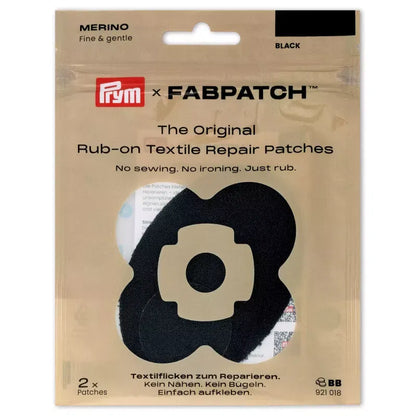 Rub-on Patch MERINO schwarz 2St