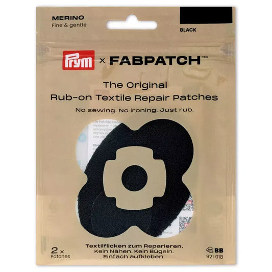 Rub-on Patch MERINO schwarz 2St