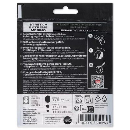 Rub-on Patch REPAIR KIT schwarz 3St