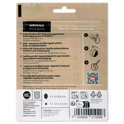 Rub-on Patch MERINO marine 2St