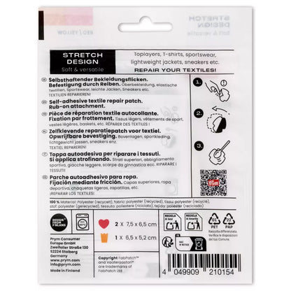 Rub-on Patch STRETCHDE. Krone Herz 3St