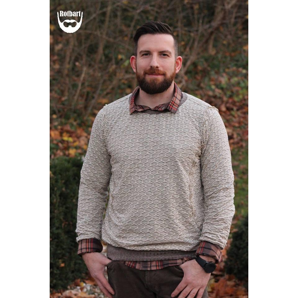 Schnittmuster Manuc Hoodie Herren mit Kapuze oder Kragen und Taschen Größe XS bis 4XL