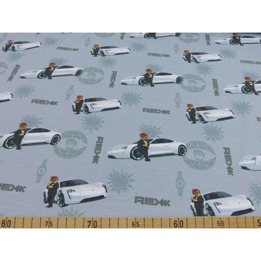 Baumwoll Jersey Digital Druck Playmobil