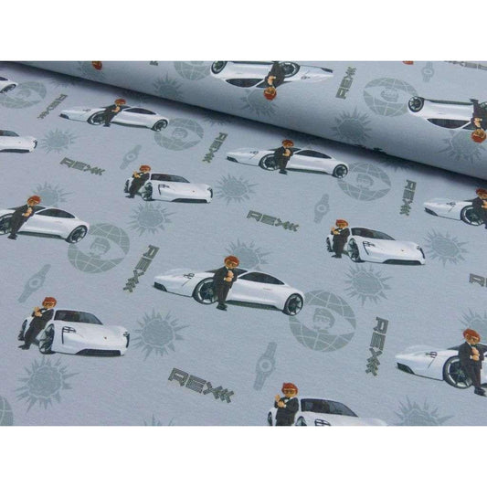 Baumwoll Jersey Digital Druck Playmobil