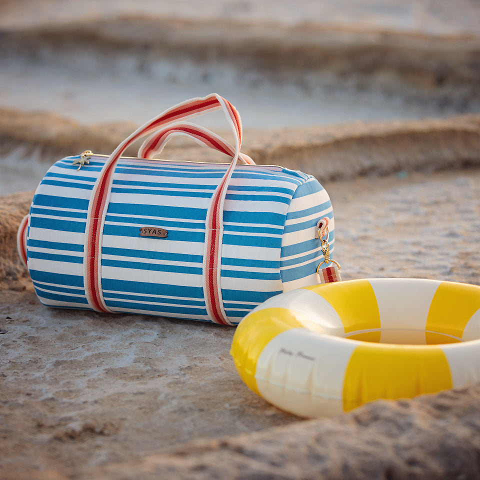 Summer Horizontals - M - Baumwolle Canvas Gabardine Twill - Gebrochenes Weiß - R