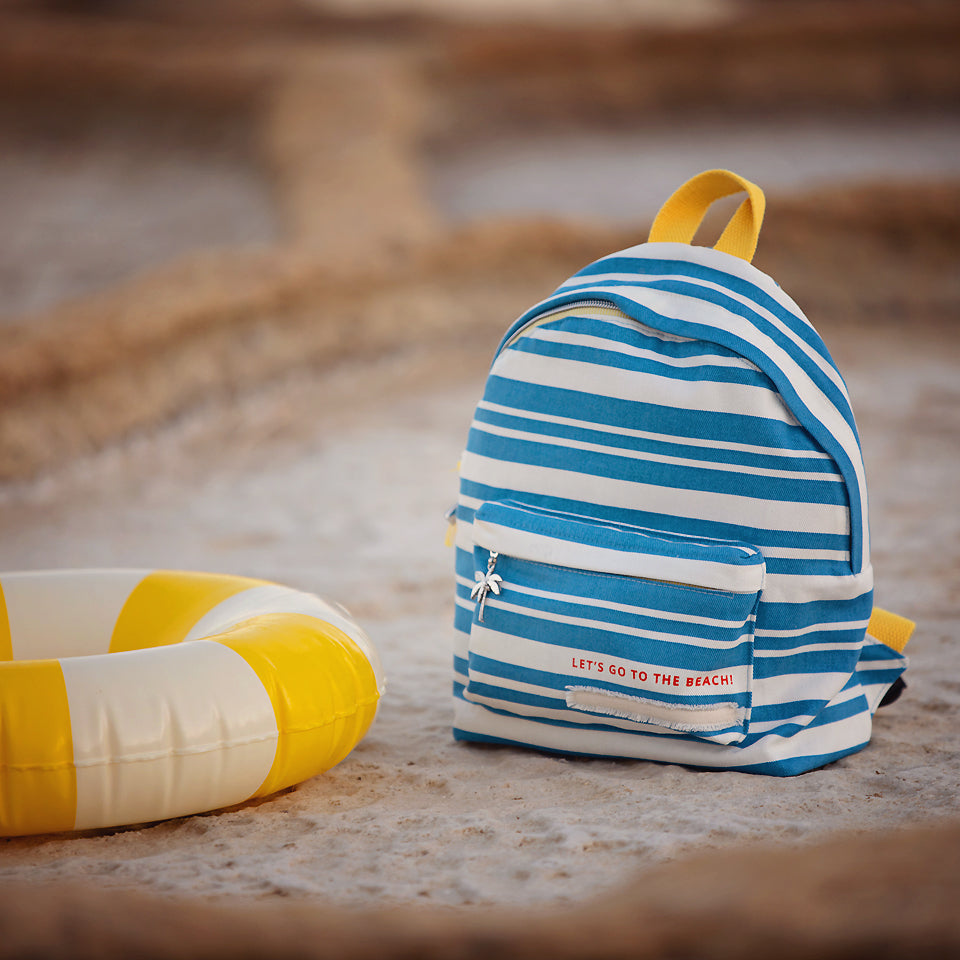 Summer Horizontals - M - Baumwolle Canvas Gabardine Twill - Gebrochenes Weiß - R