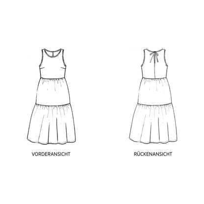 FRAU CLAIRE Volantkleid | Papierschnitt
