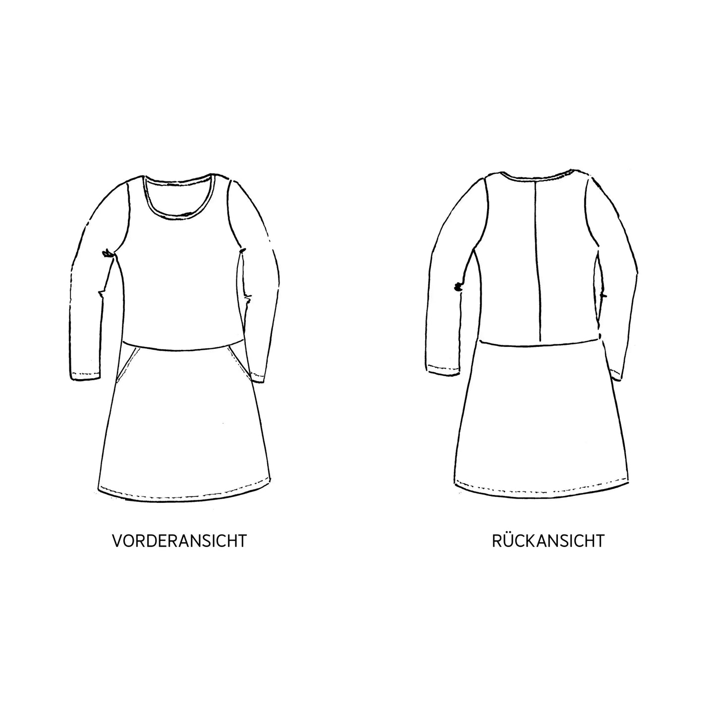 FRau Fannie Sweatkleid / Papierschnitt