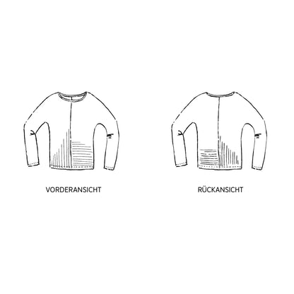 FRAU JETTE Fledermausshirt / Papierschnitt