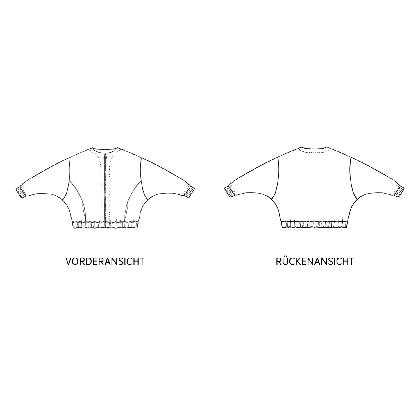 FRAU KORA Fledermausjacke | Papierschnitt