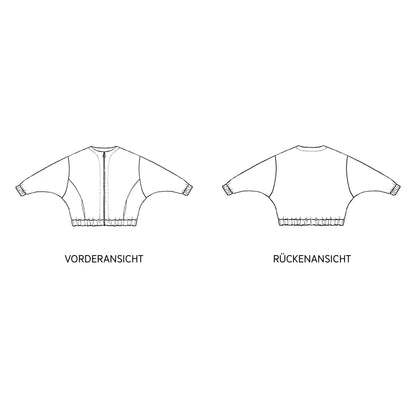 FRAU KORA Fledermausjacke | Papierschnitt