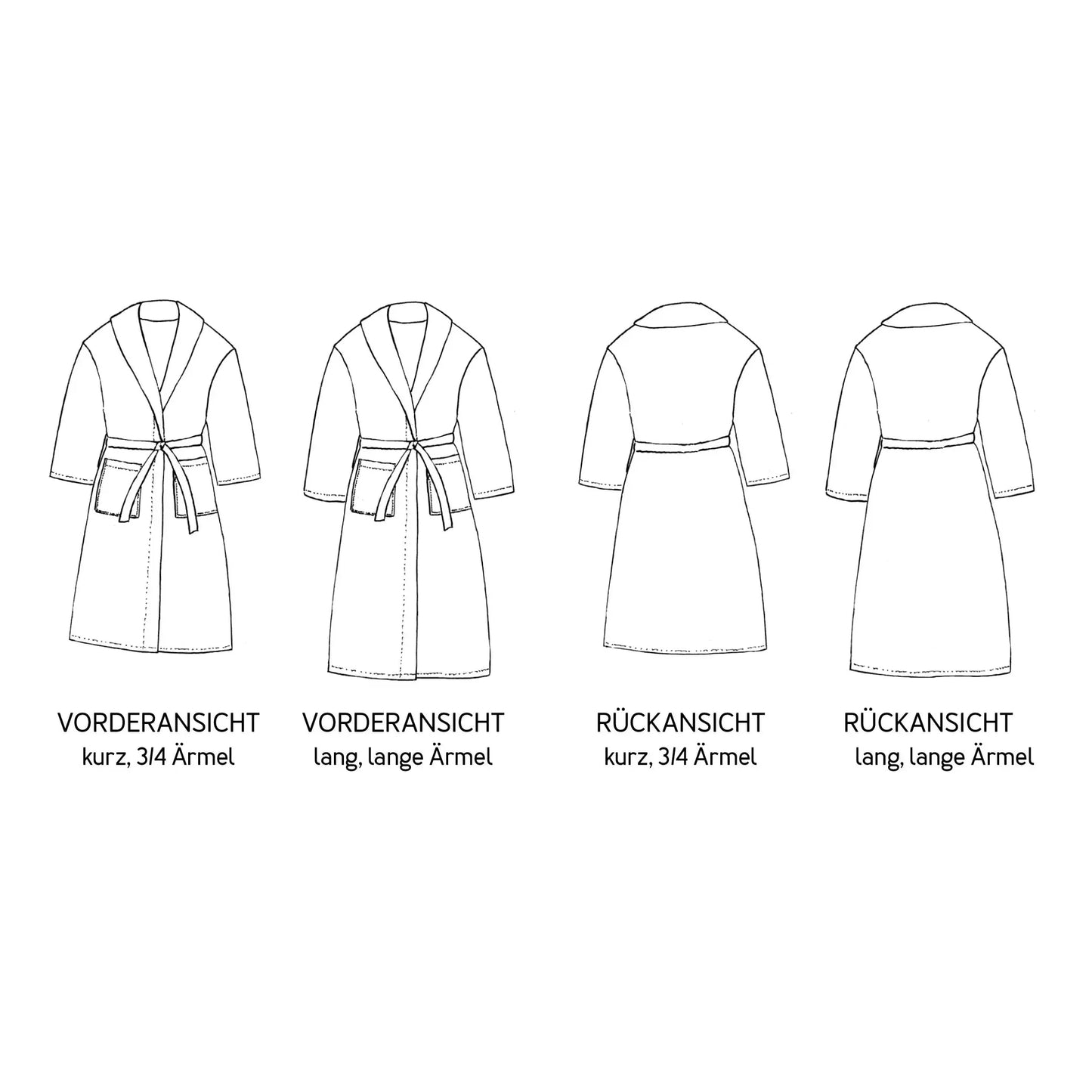 FRAU MAITE - Bademantel | Papierschnitt
