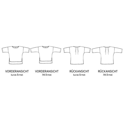 FRAU MAKI Bluse | Papierschnitt