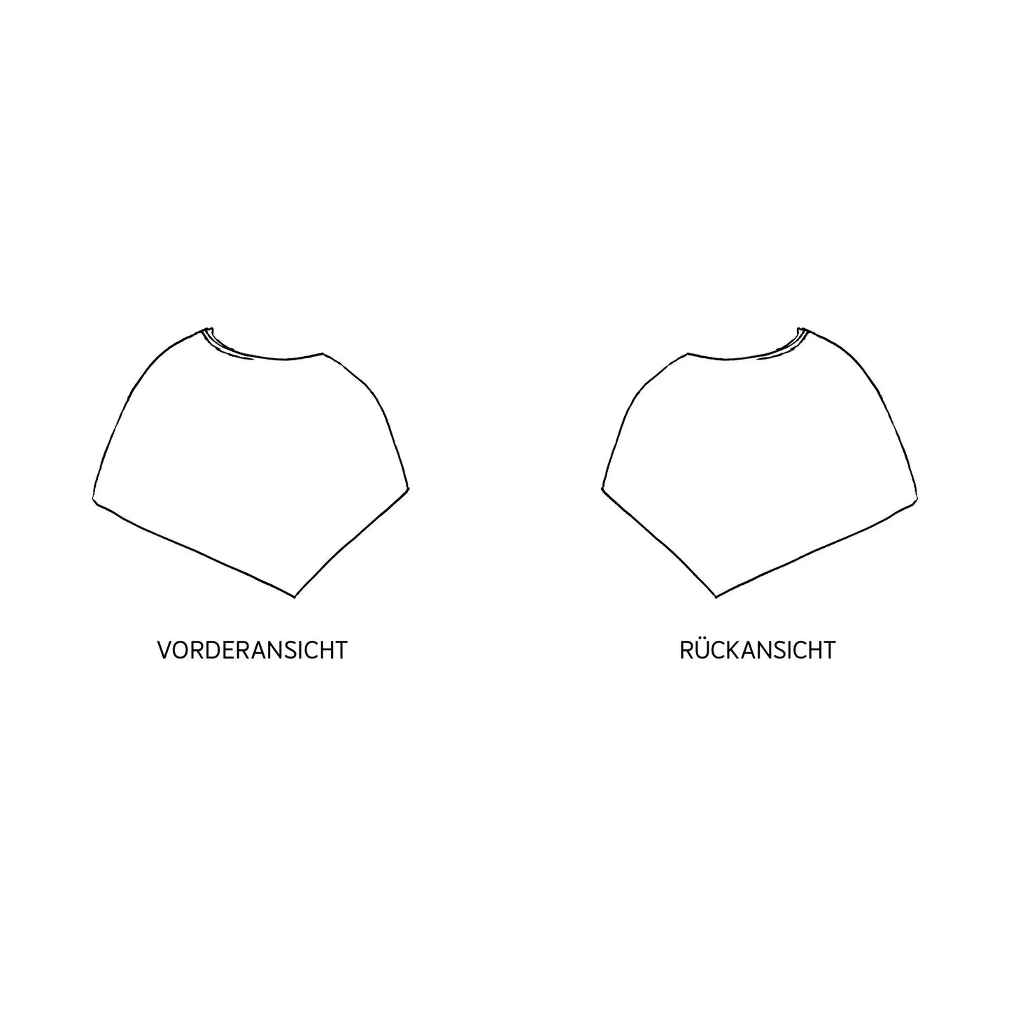 FRAU PENNY Wendeponcho | Papierschnitt