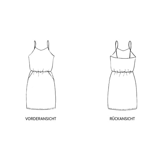 FRAU SOFIE • Kleid Spaghettiträger / Papierschnitt