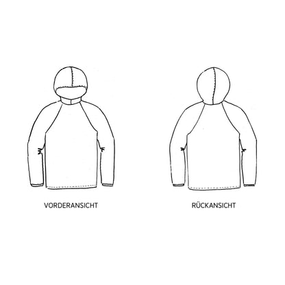 FRAU TONI • Kapuzensweater / Papierschnitt