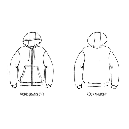 HERR LOU Sweatjacke | Papierschnitt
