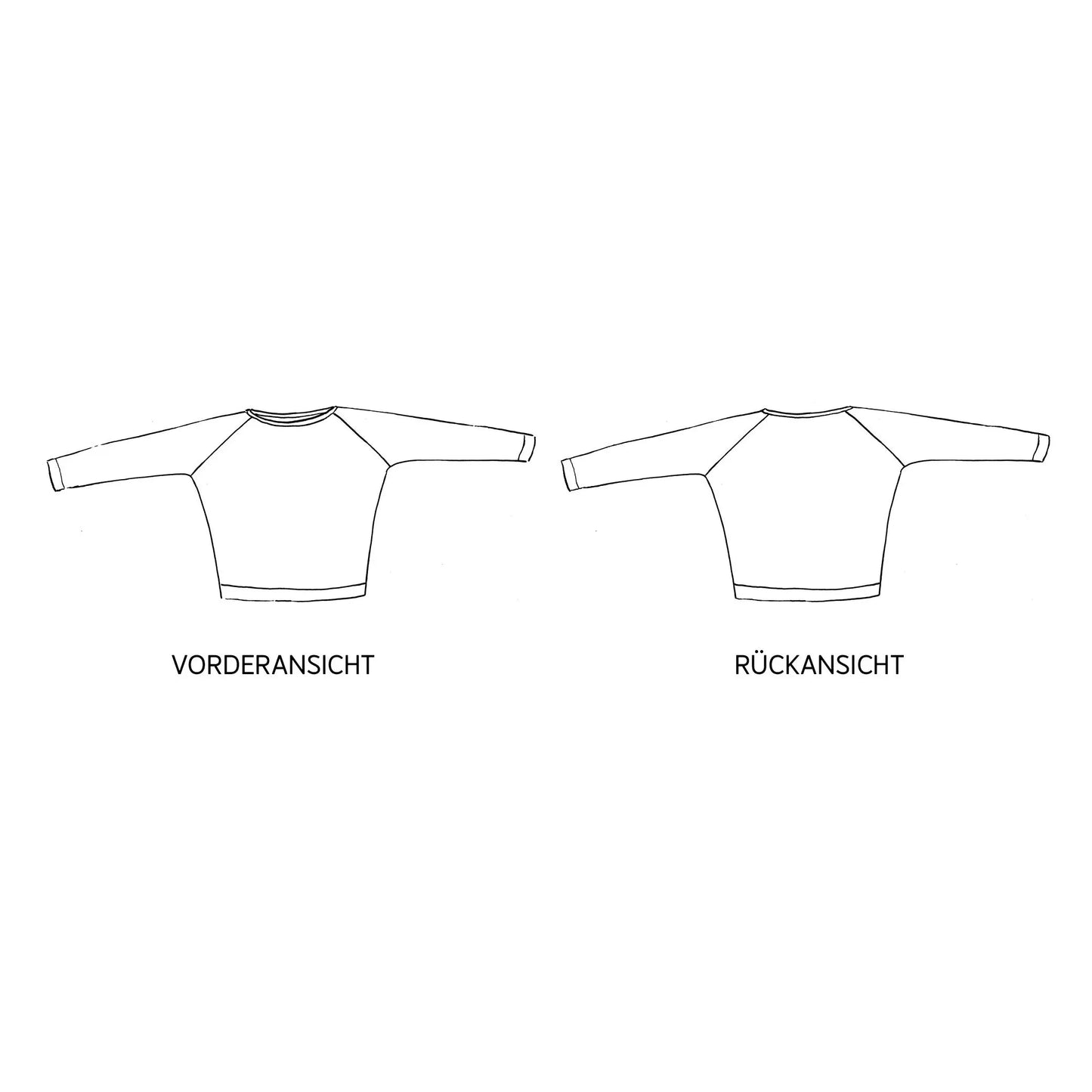 MONA • Raglansweater / Papierschnitt