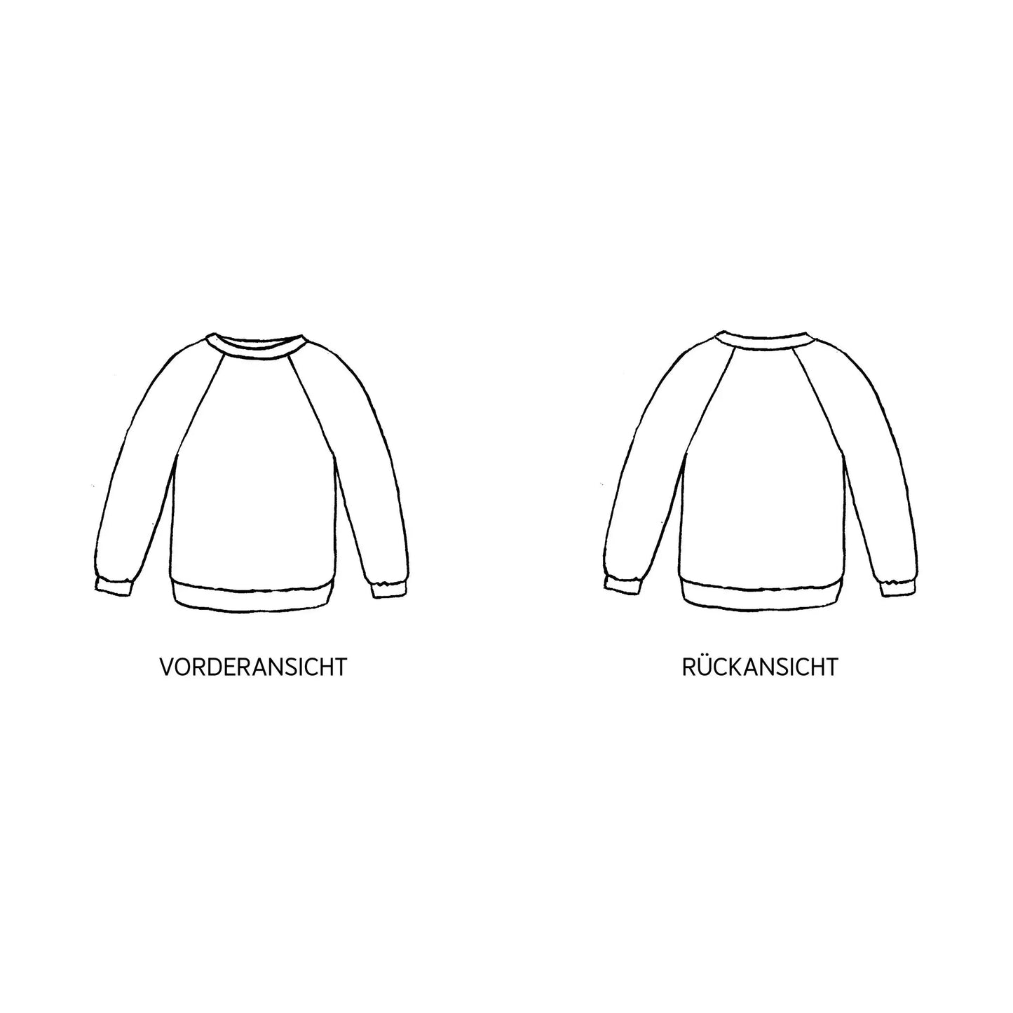 SVENNI • Pullover mit Raglanärmeln, PAPIERSCHNITT