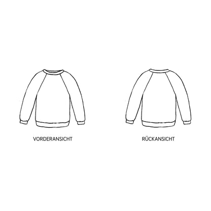 SVENNI • Pullover mit Raglanärmeln, PAPIERSCHNITT