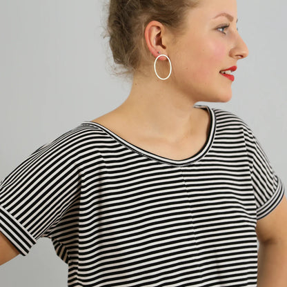 FRAU BILLE Knotenshirt | Papierschnitt