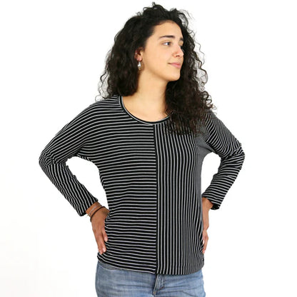 FRAU JETTE Fledermausshirt / Papierschnitt