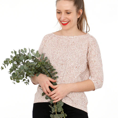 FRAU KARLA Sommershirt 3/4-Ärmel / Papierschnitt