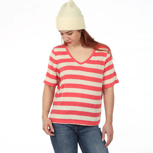 FRAU KAY V-Shirt | Papierschnitt