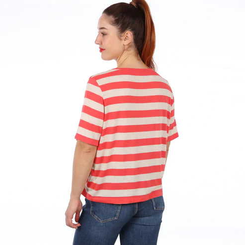 FRAU KAY V-Shirt | Papierschnitt