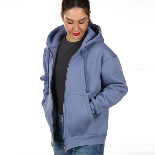 FRAU LOU • Oversized Sweatjacke, Papierschnitt