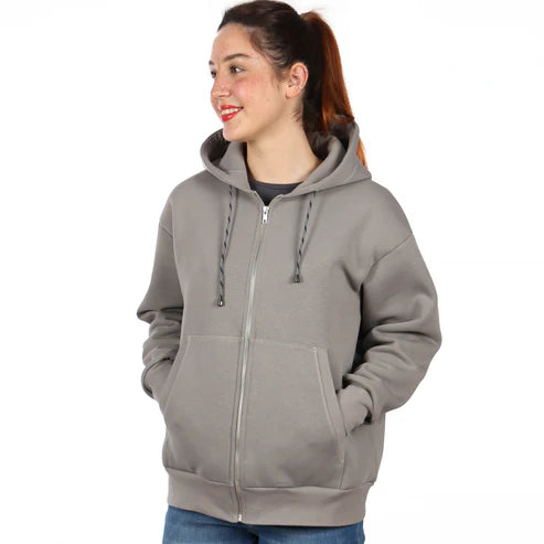 FRAU LOU • Oversized Sweatjacke, Papierschnitt