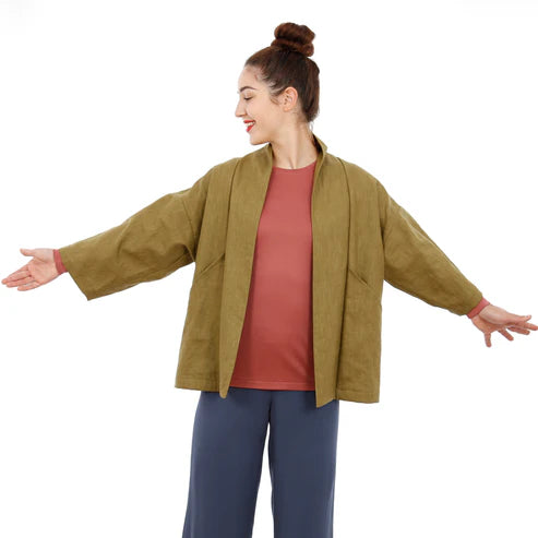 FRAU SINA Kimonojacke | Papierschnitt