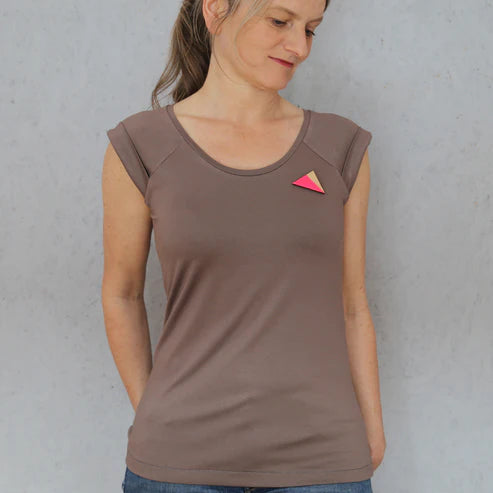 FRAU JOSY • Trägershirt PAPIERSCHNITT