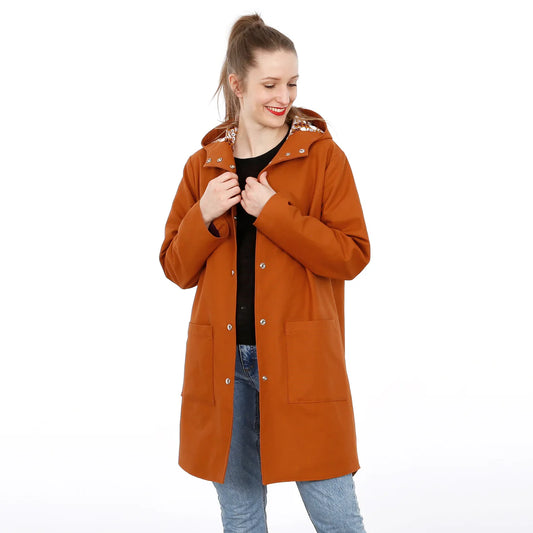 FRAU KARO • gefütterter Parka, PAPIERSCHNITT