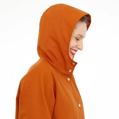 FRAU KARO • gefütterter Parka, PAPIERSCHNITT