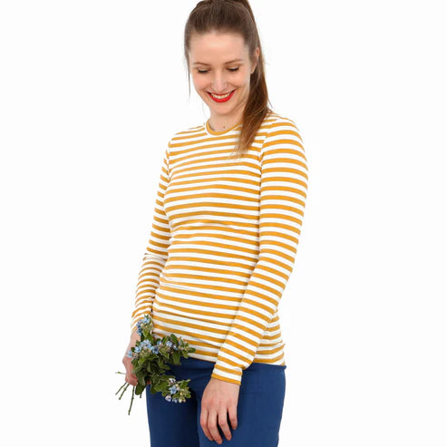 FRAU TANIA • körpernahes Basicshirt, PAPIERSCHNITT