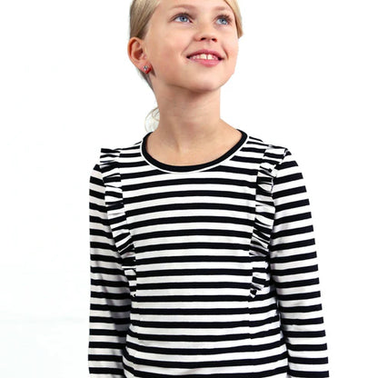 SARA • Rüschenshirt; PAPIERSCHNITT