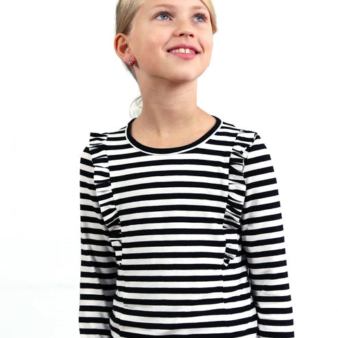 SARA • Rüschenshirt; PAPIERSCHNITT