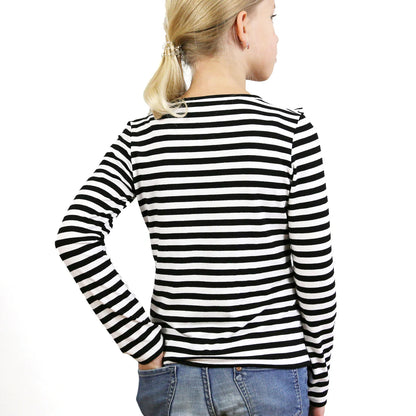 SARA • Rüschenshirt; PAPIERSCHNITT