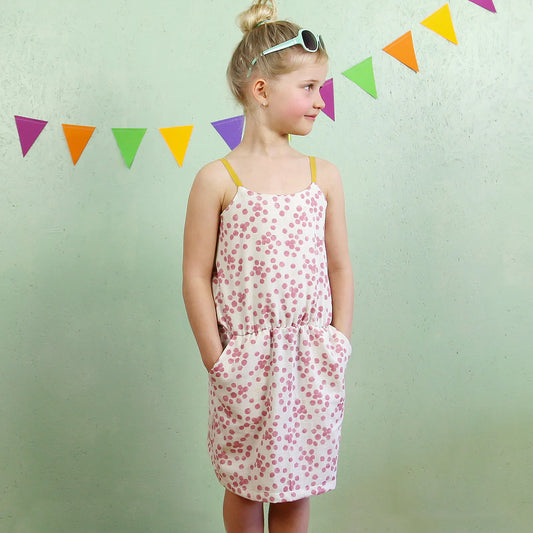 SOFIE • Kleid Spaghettiträger; PAPIERSCHNITT