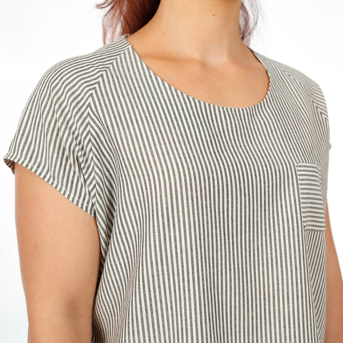 FRAU MIA Bluse Raglanoptik | Papierschnitt