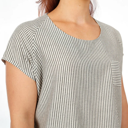 FRAU MIA Bluse Raglanoptik | Papierschnitt