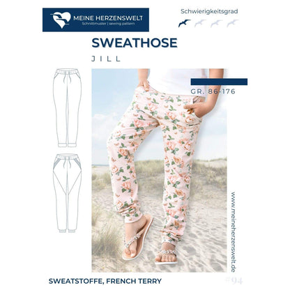 Sweathose für Kinder - Jogginghose - Schnittmuster - Jill - Papierschnittmuster