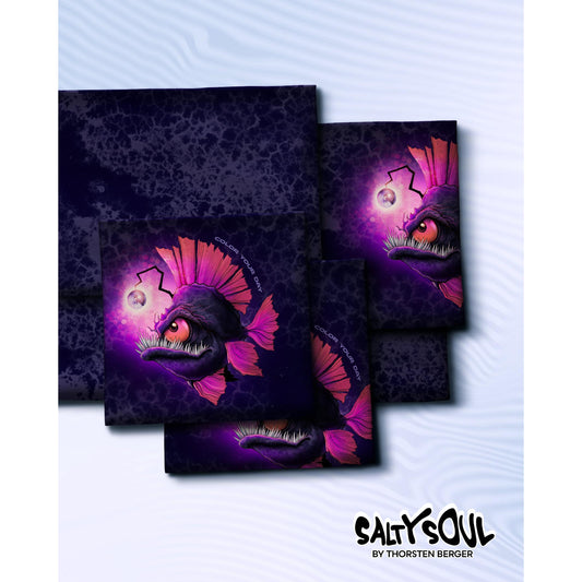 French Terry Panel „Deep Water Anglerfisch“ by Thorsten Berger