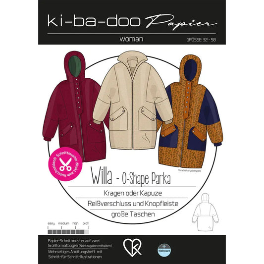 Papierschnitt Parka Willa | Größe 32-58