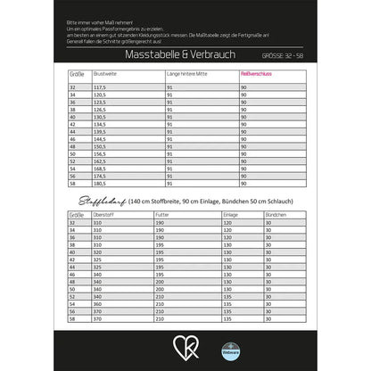 Papierschnitt Parka Willa | Größe 32-58